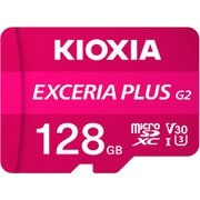 EXCERIA PLUS G2 microSDXCカード 128GB Class10 UHS-I U3 V30 最大読込100MB/s 最大書込65MB/s SD変換アダプタ付属 KMUH-B128G