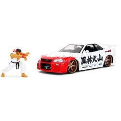 ヨドバシ.com - ジャダ JADA JADA35114 2002 日産 スカイライン GT-R [BNR34] + リュウ ストリートファイター  1/24 スケール ダイキャストミニカーフィギュアセット [ダイキャストミニカー] 通販【全品無料配達】