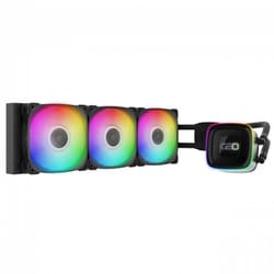 360mmラジエーター搭載 水冷クーラーEskimo igloo NEON 36 ブラック GF-ES-IG-NEON-360-BK