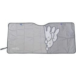 LIC-MF0161 [サンシェード 折りたためる パタパタサンシェード4 レギュラーサイズ（幅130cm×高さ60cm） 折りたたみ式 吸盤式 フロントガラス用 のぞき見ミッフィー]