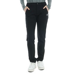ADLA466S BLK [24F ハイテンション裏起毛 スリムPT レディース Sサイズ ブラック]