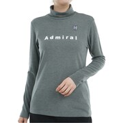 ADLA472L GRY [24F ソフトタッチ LS タートルシャツ レディース Lサイズ グレー]