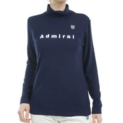 ADLA472L NVY [24F ソフトタッチ LS タートルシャツ レディース Lサイズ ネイビー]