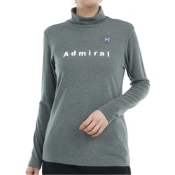 ADLA472S GRY [24F ソフトタッチ LS タートルシャツ レディース Sサイズ グレー]