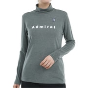 ADLA472S GRY [24F ソフトタッチ LS タートルシャツ レディース Sサイズ グレー]
