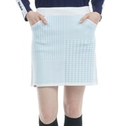ADLA473M SAX [24F パターンミックス ニットスカート レディース Mサイズ サックス]
