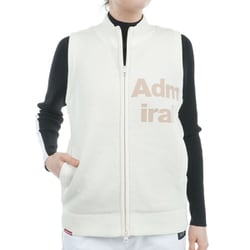 ADLA474L WHT [24F バックボア フルジップベスト レディース Lサイズ ホワイト]