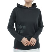 ADLA483M BLK [24F 裏起毛 フーディーシャツ レディース Mサイズ ブラック]