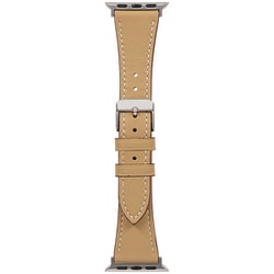 OWL-MINAWBS01-CA [Apple Watch（38/40/41mm）用 スリムイタリアンレザーバンド mignonne（ミニョン） キャメル]