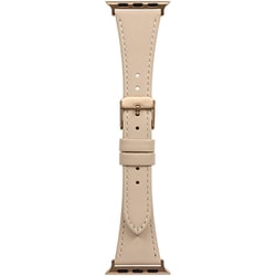 OWL-MINAWBS02-NA [Apple Watch（38/40/41mm）用 ニュアンスカラー スリムレザーバンド mignonne（ミニョン） ナチュラル]