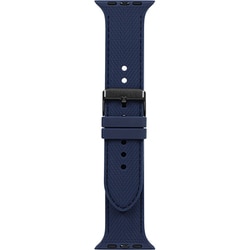 OWL-TACAWBL03-NV [Apple Watch（42/44/45/49mm）用 レザーライクシリコンバンド TACT IX（タクトナイン） ネイビー]