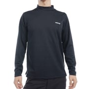 ADMA456M BLK [24F UJジャガード LS モックネック メンズ Mサイズ ブラック]