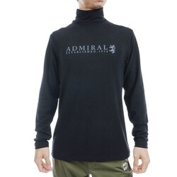ADMA4842 BLK [24F ソフトタッチ ロングスリーブ タートルシャツ メンズ LLサイズ ブラック]
