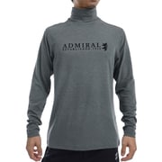 ADMA484L GRY [24F ソフトタッチ ロングスリーブ タートルシャツ メンズ Lサイズ グレー]