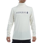 ADMA484L WHT [24F ソフトタッチ ロングスリーブ タートルシャツ メンズ Lサイズ ホワイト]
