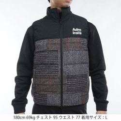 ADMA487L MLT [24F リバーシブル フリースコンビベスト メンズ Lサイズ マルチ]