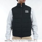 ADMA487M BLK [24F リバーシブル フリースコンビベスト メンズ Mサイズ ブラック]