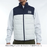 ADMA487M WHT [24F リバーシブル フリースコンビベスト メンズ Mサイズ ホワイト]