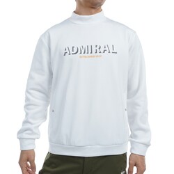 ADMA4922 WHT [24F ロゴモックネック スウェット メンズ LLサイズ ホワイト]