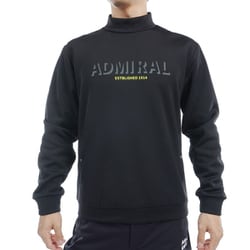 ADMA492M BLK [24F ロゴモックネック スウェット メンズ Mサイズ ブラック]