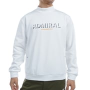 ADMA492M WHT [24F ロゴモックネック スウェット メンズ Mサイズ ホワイト]