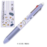 キャラクターグッズ お文具といっしょ フリクションボール3 スリム 3色ボールペン 0.5mm 1. パープル