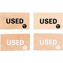 USEDマーカー 木製 BKWH [トレーディングカード用品]