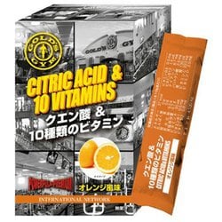 F9120 クエン酸パウダー クエン酸＆10種類のビタミン オレンジ風味 10g×14包