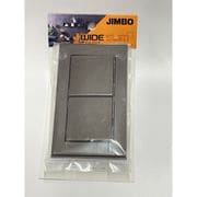 NWS02008DBMSPS [J・ワイドスリムシリーズ スイッチセット＋プレート 2個用 表示灯なし 3路ダブル ダークブラウンメタリック 1セット]