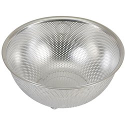 パンチングザル ステンレス製 21cm 足付 Style Kitchenware 食洗機対応 LD-388