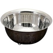 パンチングザルザル 軽量 ステンレス製 18cm 足付 ブラック Style Kitchenware 食洗機対応 LD-435