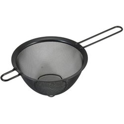 ストレーナーザル シリコーン加工 ステンレス製 16cm 足付 ブラック Style Kitchenware 食洗機対応 LD-444