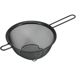 ストレーナーザル シリコーン加工 ステンレス製 18cm 足付 ブラック Style Kitchenware 食洗機対応 LD-445
