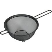 ストレーナーザル シリコーン加工 ステンレス製 18cm 足付 ブラック Style Kitchenware 食洗機対応 LD-445