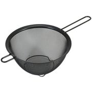 ストレーナーザル シリコーン加工 ステンレス製 20cm 足付 ブラック Style Kitchenware 食洗機対応 LD-446