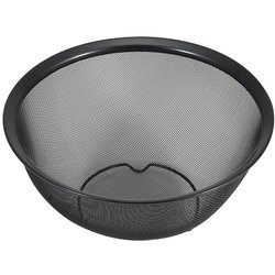 ボウル型 ザル シリコーン加工 ステンレス製 21cm 足付 ブラック Style Kitchenware 食洗機対応 LD-449
