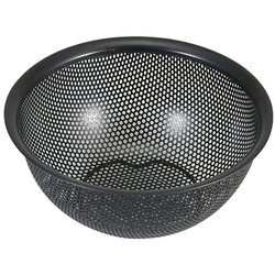 パンチングザル シリコーン加工 ステンレス製 15cm 足付 ブラック Style Kitchenware 食洗機対応 LD-450