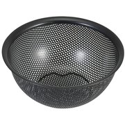 パンチングザル シリコーン加工 ステンレス製 15cm 足付 ブラック Style Kitchenware 食洗機対応 LD-450