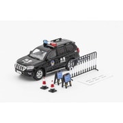 KS033-408 1/64 トヨタ ランドクルーザー Prado 150 S.W.A.T version ブラック [ダイキャストミニカー]