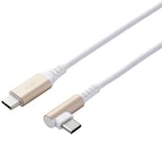 USB-Cケーブル USB Type C to Type C 2m L字 PD 60W ILMF ホワイト U2C-CCL20NWH-IL