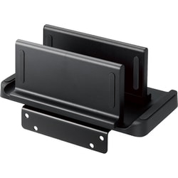 VESA マウント ホルダー モニター裏収納 耐荷重3kg 置き型対応可 背面 収納 スタンド ブラック DPA-DPH02