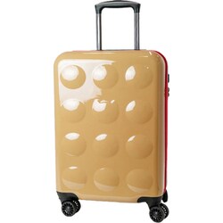 スーツケース 新ネコドットキャリー ハードタイプ 旅行日数目安：1～3泊 32L TSAロック搭載 機内持ち込み可 ベージュ 4260
