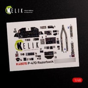 RSKK48015 内装3Dデカール 1/48 P-47D レイザーバック （タミヤ用） [プラモデル用品]
