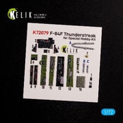 RSKK72079 内装3Dデカール 1/72 F-84F （スペシャルホビー用） [プラモデル用品]