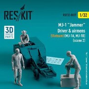 RSKF32-0037 1/32 MJ-1A/B 爆弾ローダー クルー2 ベトナム戦争時 （レスキット用） [プラモデル用パーツ]