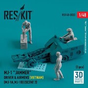 RSKF48-0033 1/48 MJ-1A/B 爆弾ローダー クルー2 ベトナム戦争時 （レスキット用） [プラモデル用パーツ]