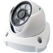 防犯カメラ AHD低照度・IRカメラ ドーム型 200万画素 IP66相当 カラー撮影 赤外線撮影 ケーブル延長可能 ホワイト AH-550