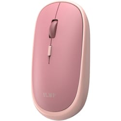 ワイヤレスマウス 無線（2.4GHz）接続 静音 4ボタン 厚み28mm 軽量 薄型 左右対称 ILMF Windows 11 10/Mac対応 ピンク M-TM10DBPN-IL