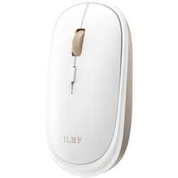 ワイヤレスマウス 無線（2.4GHz）接続 静音 4ボタン 厚み28mm 軽量 薄型 左右対称 ILMF Windows 11 10/Mac対応 ホワイト M-TM10DBWH-IL