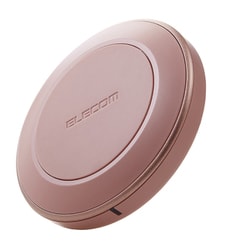 ワイヤレス充電器 Qi認証 12W/10W/7.5W/5W 卓上 ピンク W-QA26PN